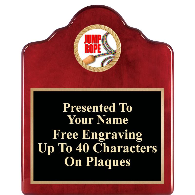 8X10 ROSEWOOD EMBLEM INS PLQ