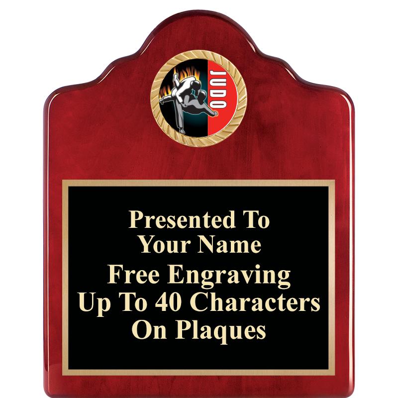 8X10 ROSEWOOD EMBLEM INS PLQ