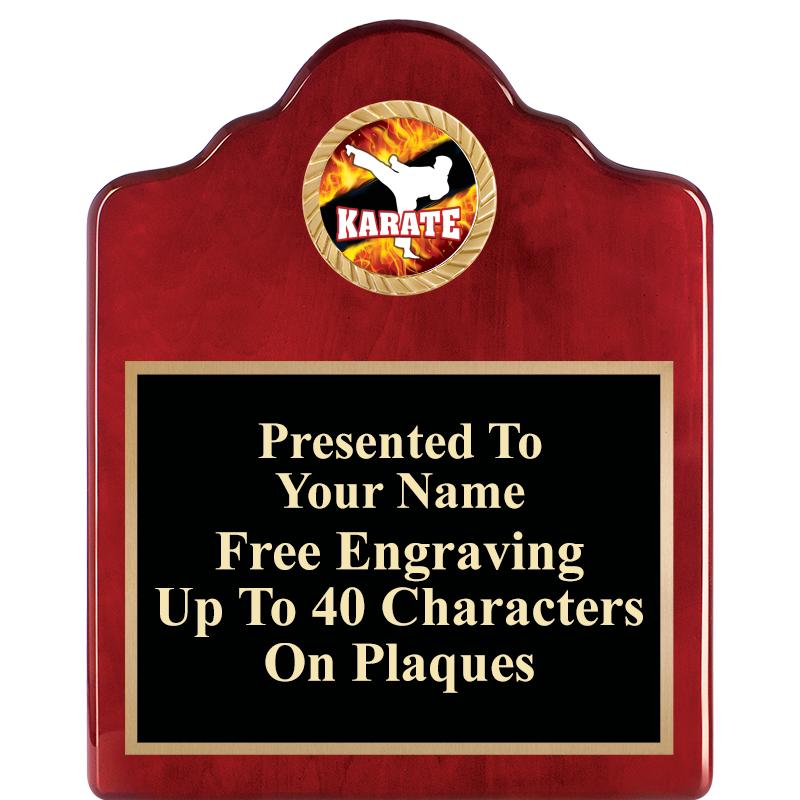 8X10 ROSEWOOD EMBLEM INS PLQ