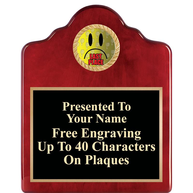 8X10 ROSEWOOD EMBLEM INS PLQ