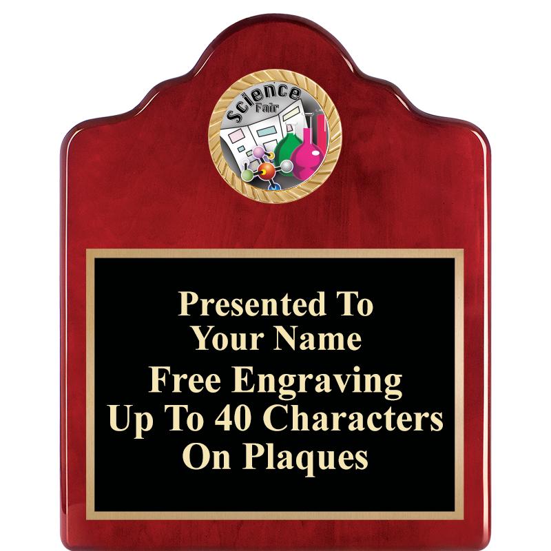 8X10 ROSEWOOD EMBLEM INS PLQ