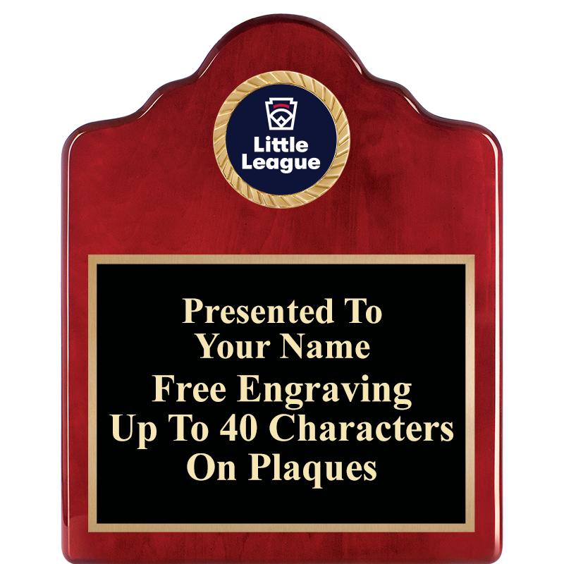 8X10 ROSEWOOD EMBLEM INS PLQ