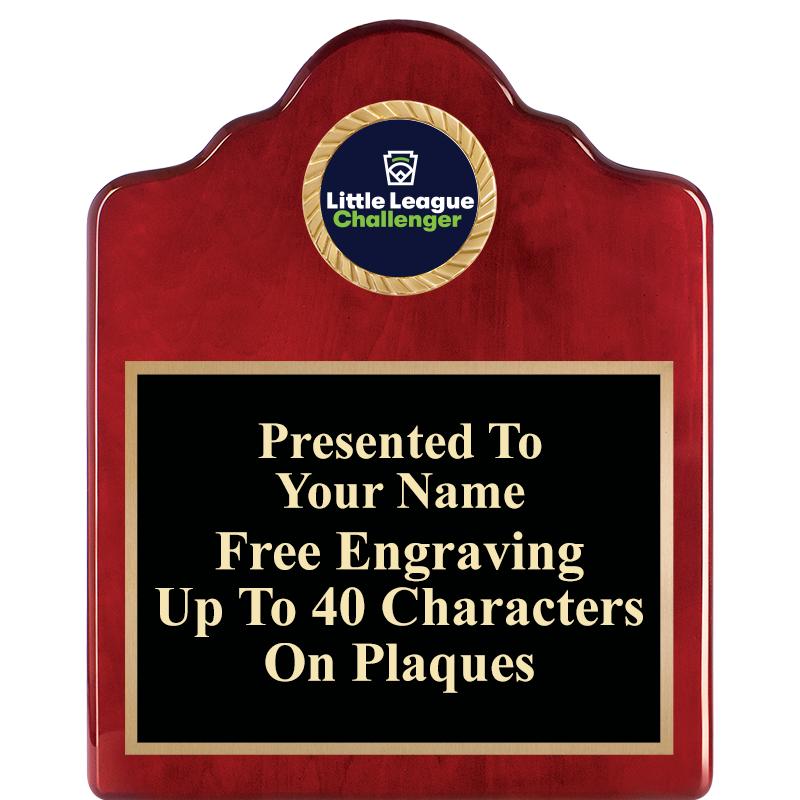 8X10 ROSEWOOD EMBLEM INS PLQ