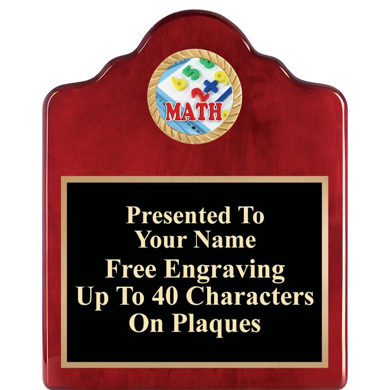 8X10 ROSEWOOD EMBLEM INS PLQ