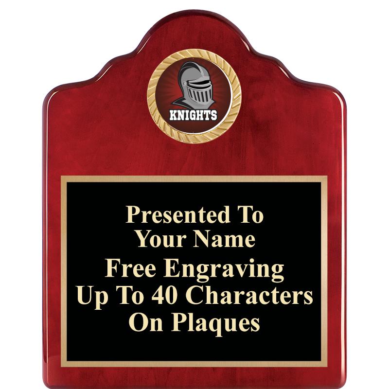 8X10 ROSEWOOD EMBLEM INS PLQ