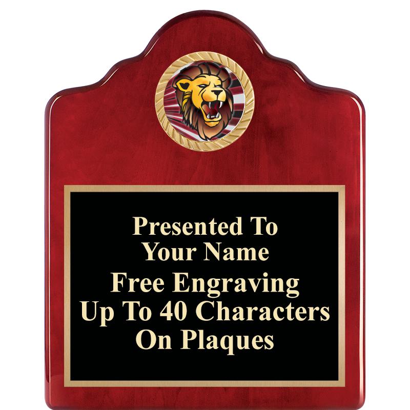 8X10 ROSEWOOD EMBLEM INS PLQ