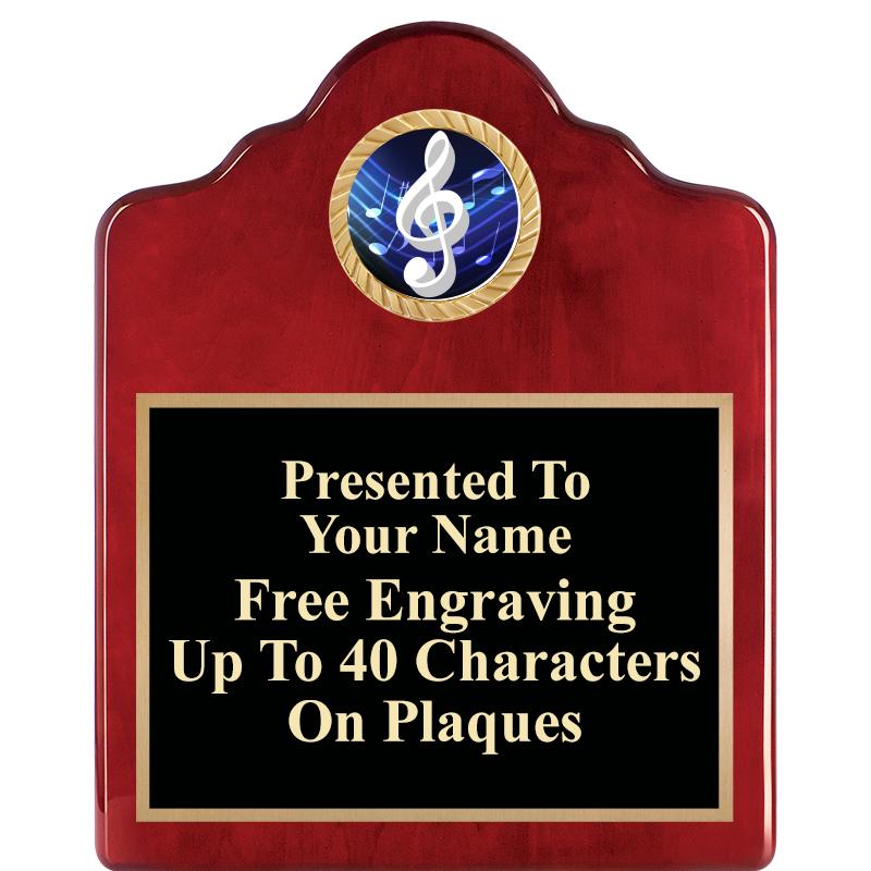 8X10 ROSEWOOD EMBLEM INS PLQ