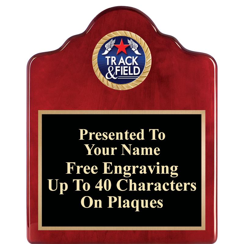 8X10 ROSEWOOD EMBLEM INS PLQ