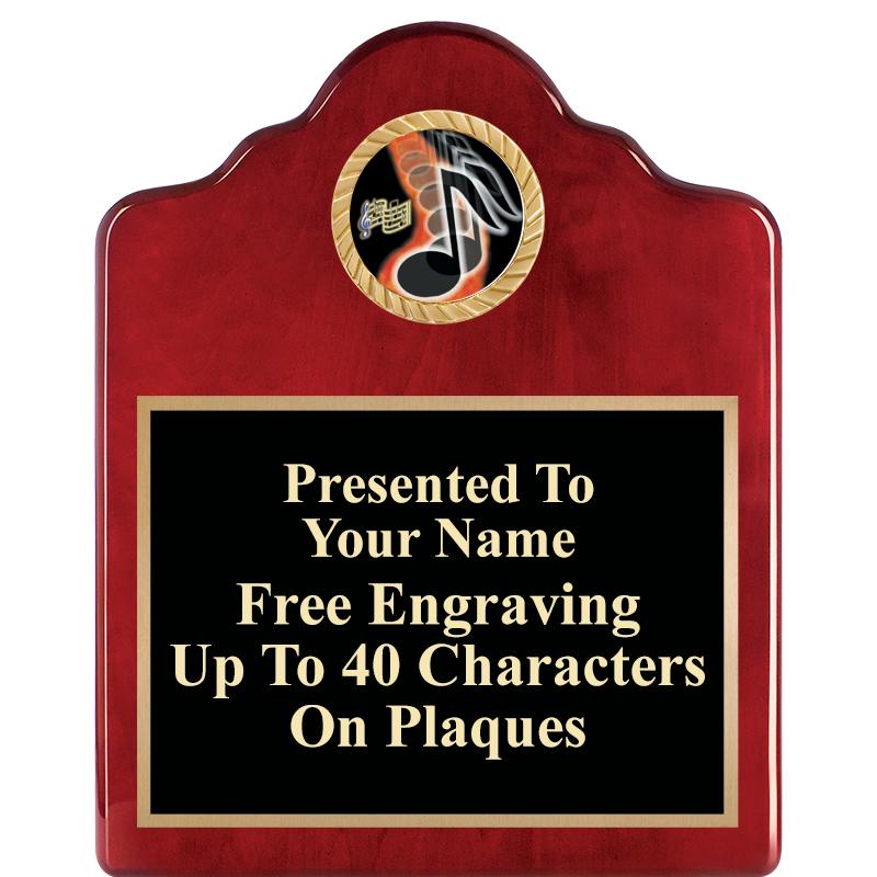 8X10 ROSEWOOD EMBLEM INS PLQ