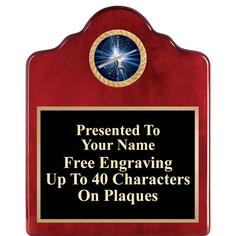 8X10 ROSEWOOD EMBLEM INS PLQ