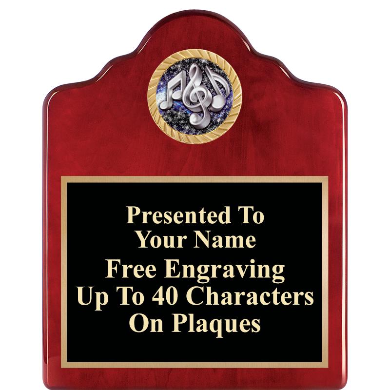 8X10 ROSEWOOD EMBLEM INS PLQ