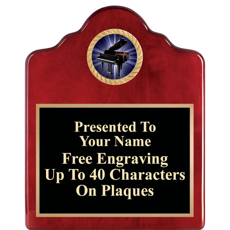 8X10 ROSEWOOD EMBLEM INS PLQ