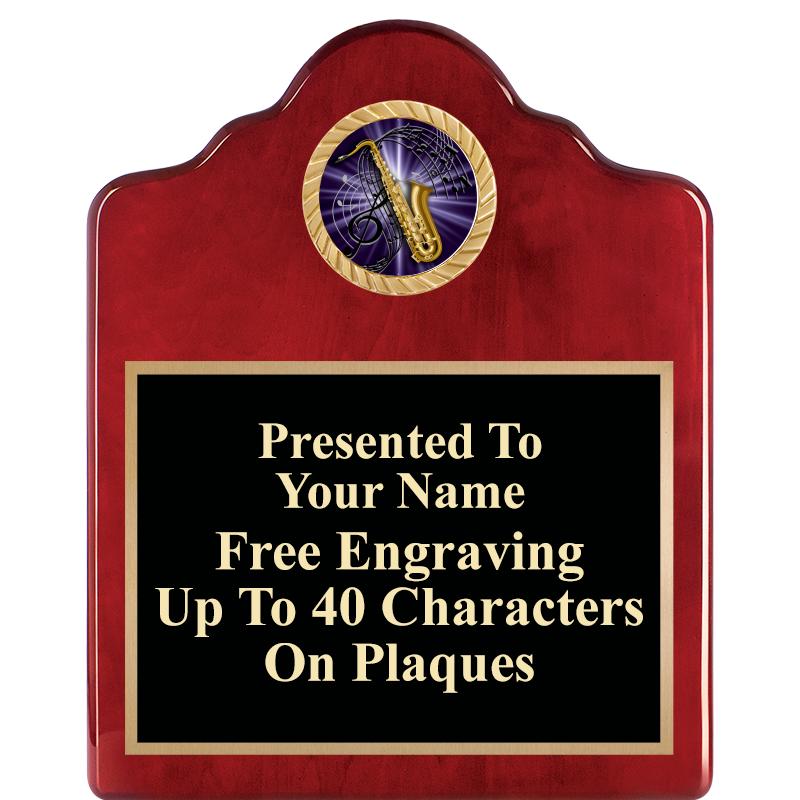 8X10 ROSEWOOD EMBLEM INS PLQ