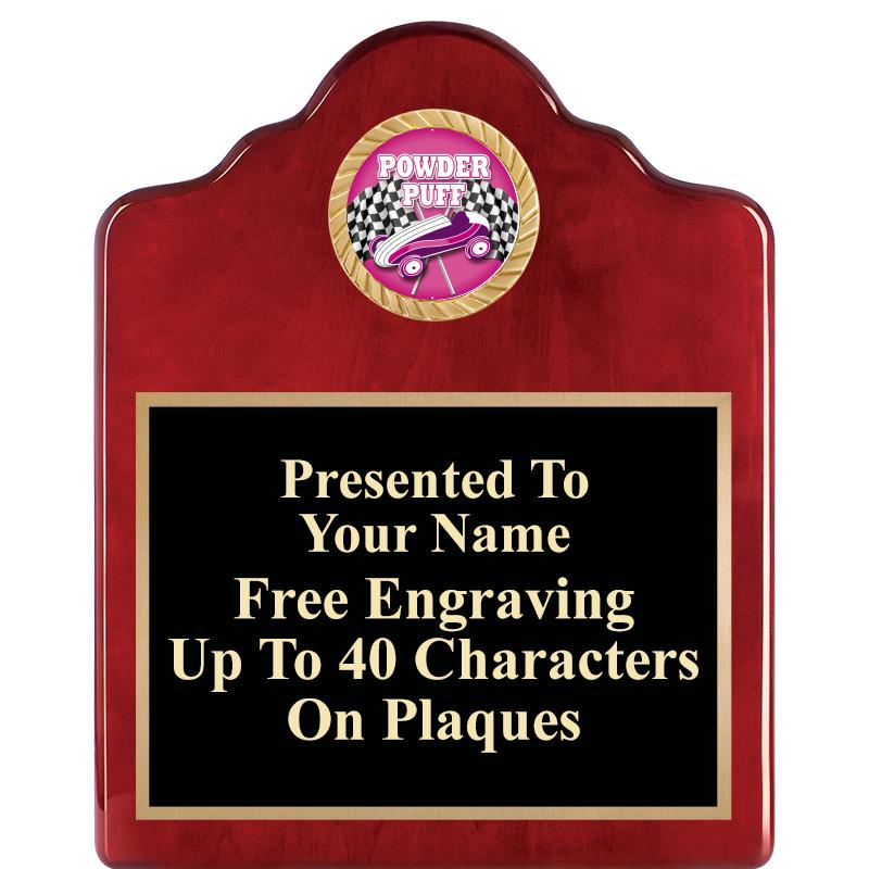 8X10 ROSEWOOD EMBLEM INS PLQ