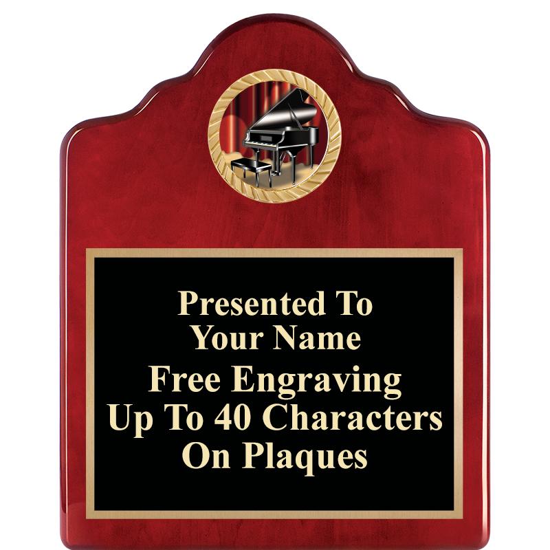 8X10 ROSEWOOD EMBLEM INS PLQ