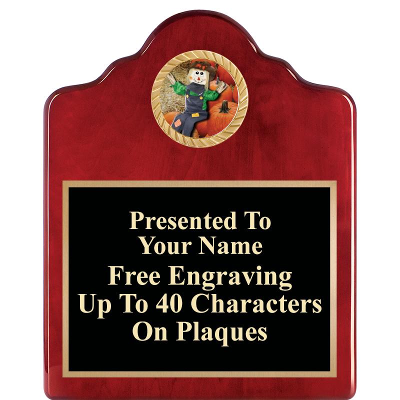 8X10 ROSEWOOD EMBLEM INS PLQ