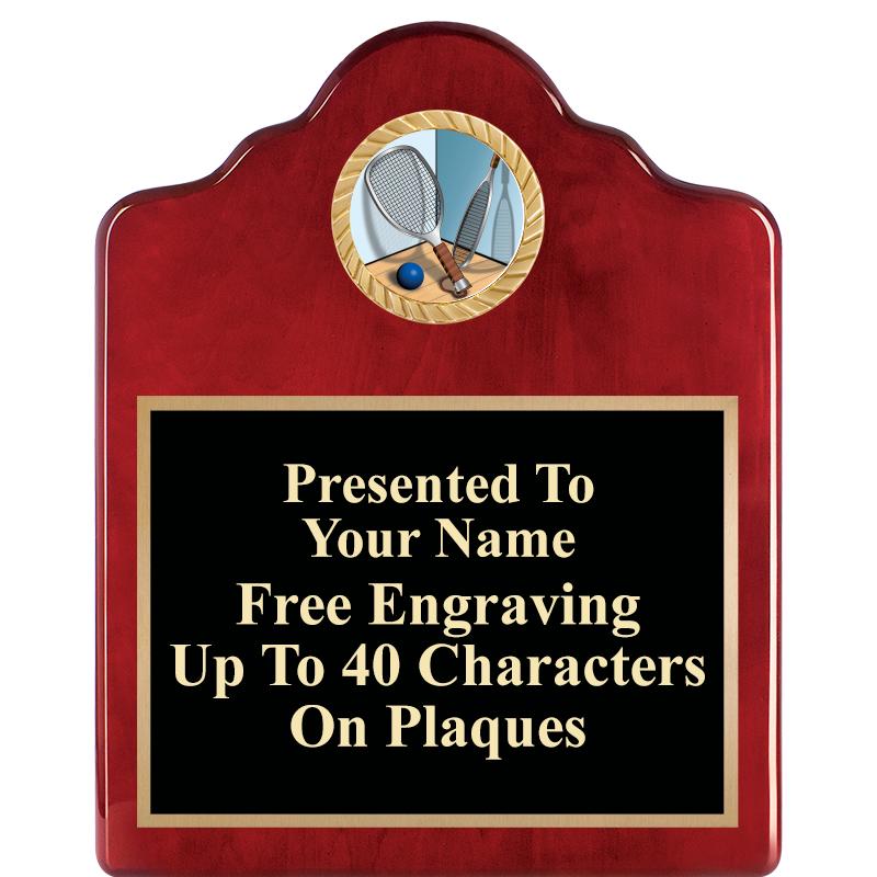 8X10 ROSEWOOD EMBLEM INS PLQ