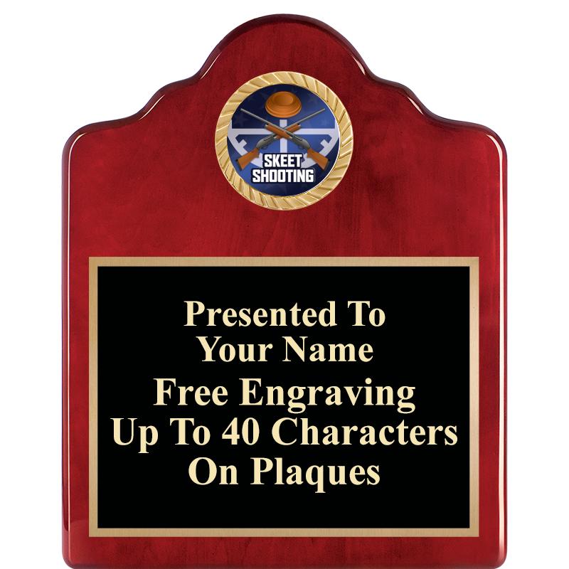 8X10 ROSEWOOD EMBLEM INS PLQ