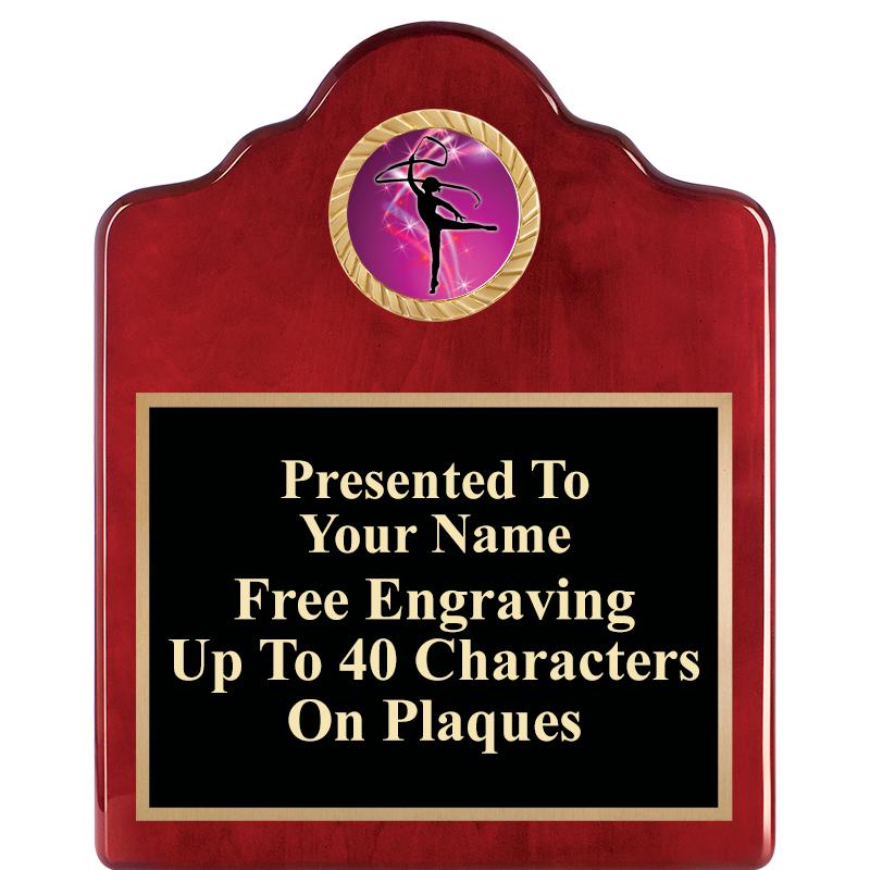 8X10 ROSEWOOD EMBLEM INS PLQ