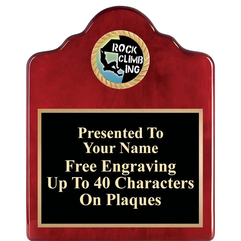 8X10 ROSEWOOD EMBLEM INS PLQ