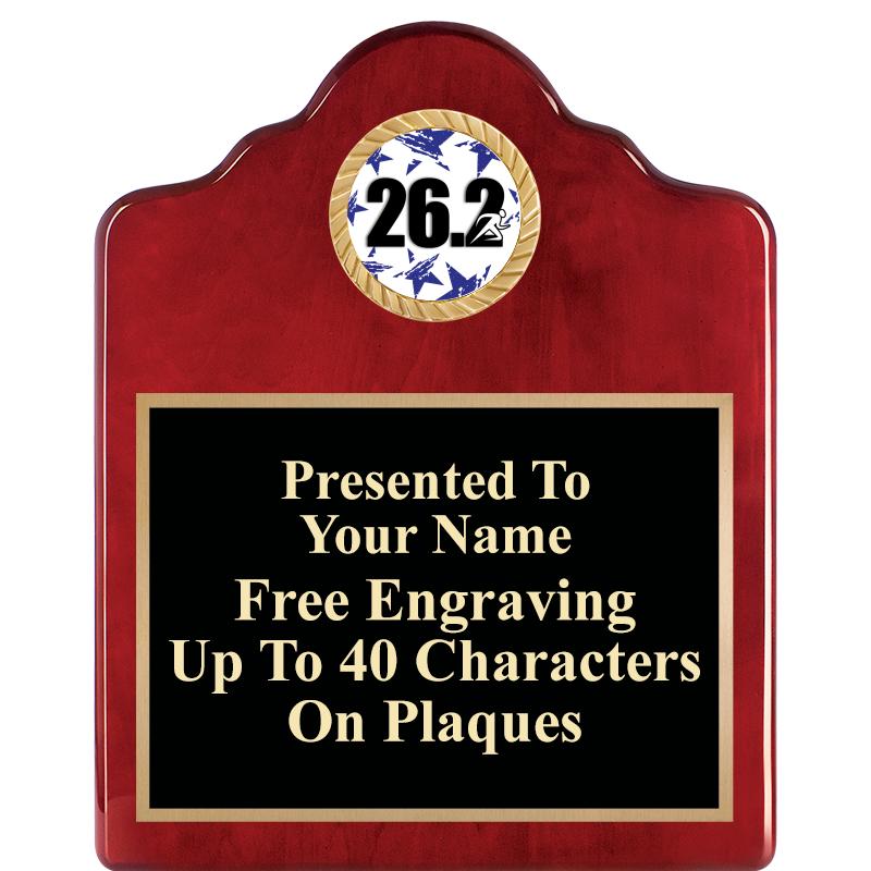 8X10 ROSEWOOD EMBLEM INS PLQ