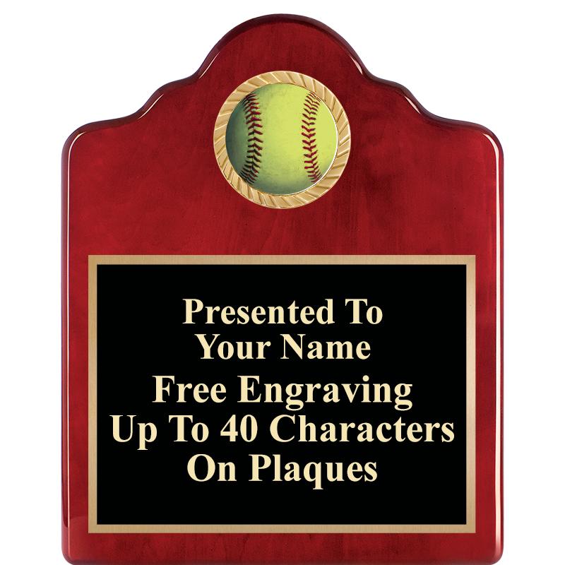 8X10 ROSEWOOD EMBLEM INS PLQ