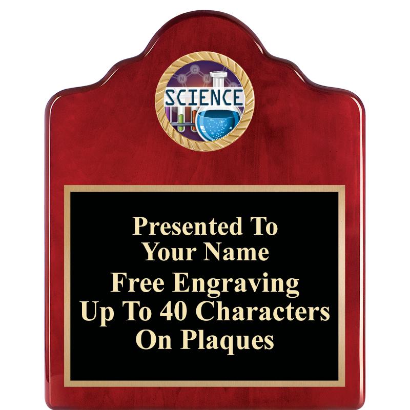 8X10 ROSEWOOD EMBLEM INS PLQ