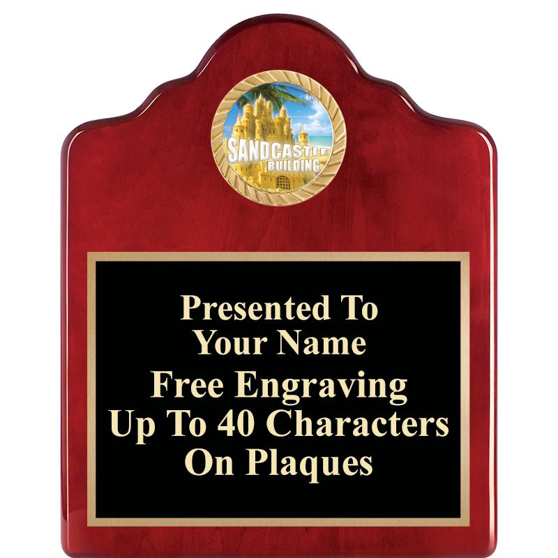 8X10 ROSEWOOD EMBLEM INS PLQ