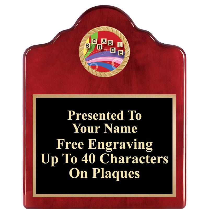 8X10 ROSEWOOD EMBLEM INS PLQ