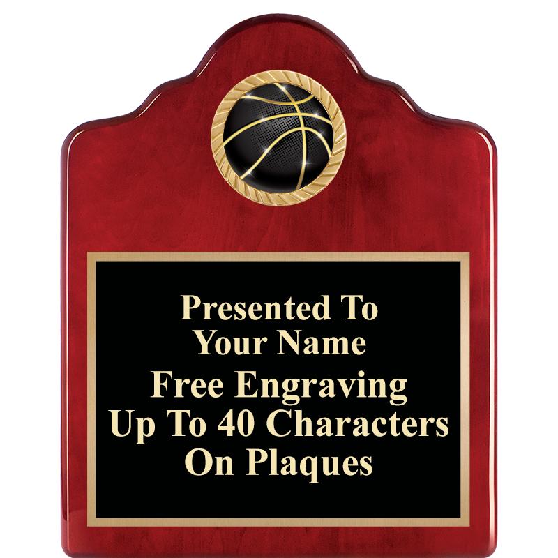 8X10 ROSEWOOD EMBLEM INS PLQ