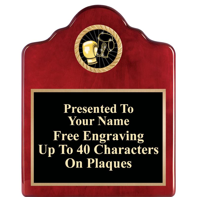 8X10 ROSEWOOD EMBLEM INS PLQ