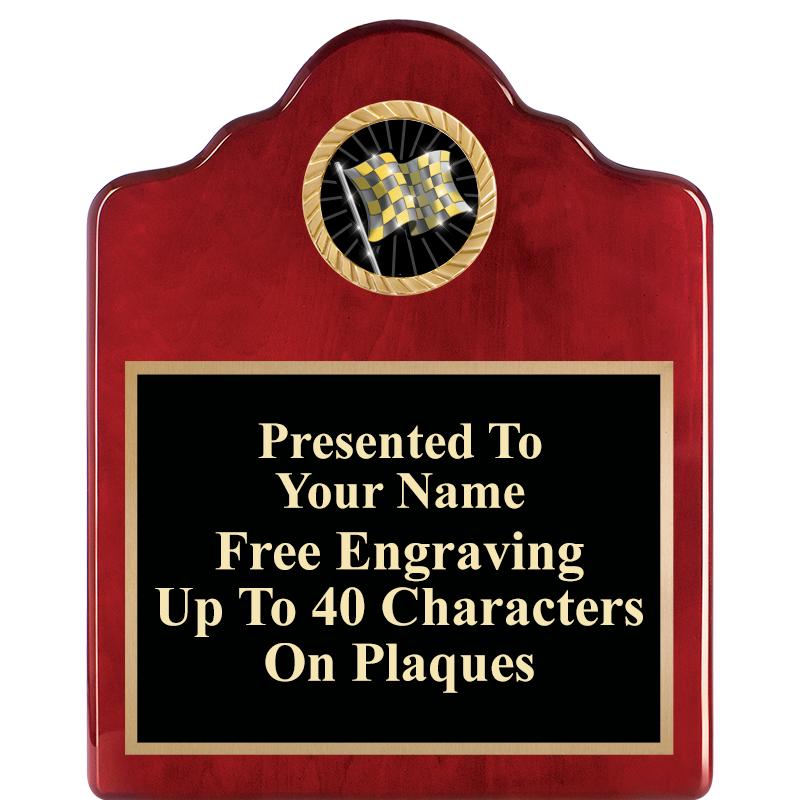 8X10 ROSEWOOD EMBLEM INS PLQ