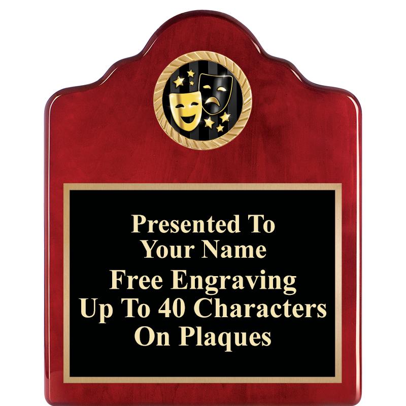 8X10 ROSEWOOD EMBLEM INS PLQ