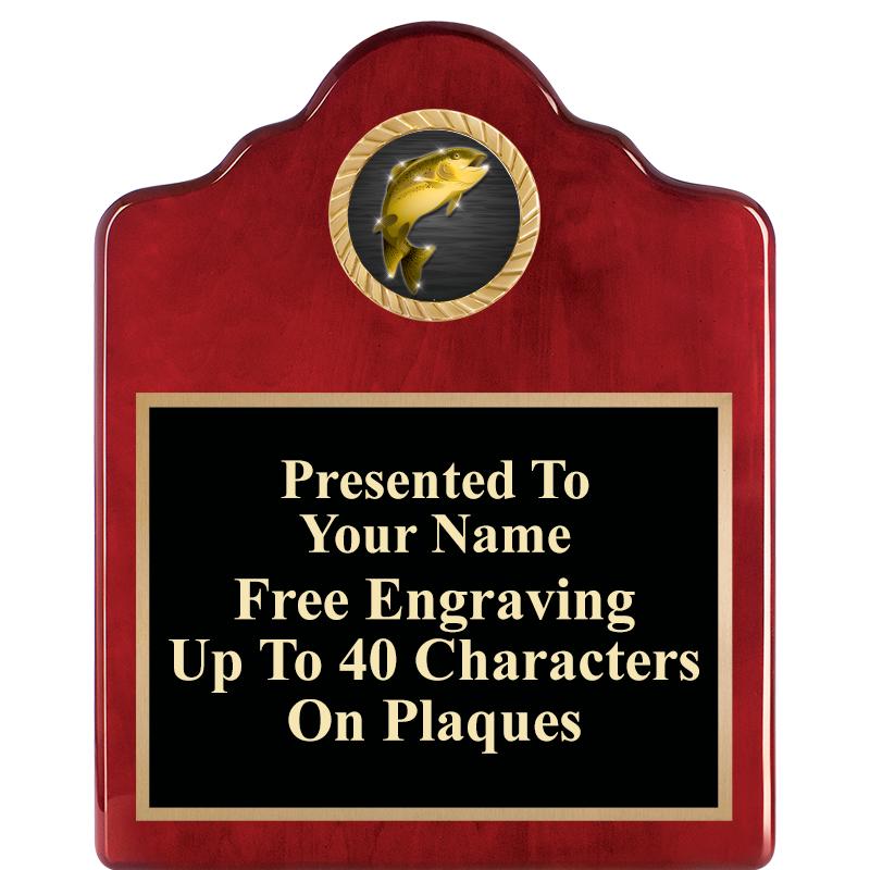 8X10 ROSEWOOD EMBLEM INS PLQ