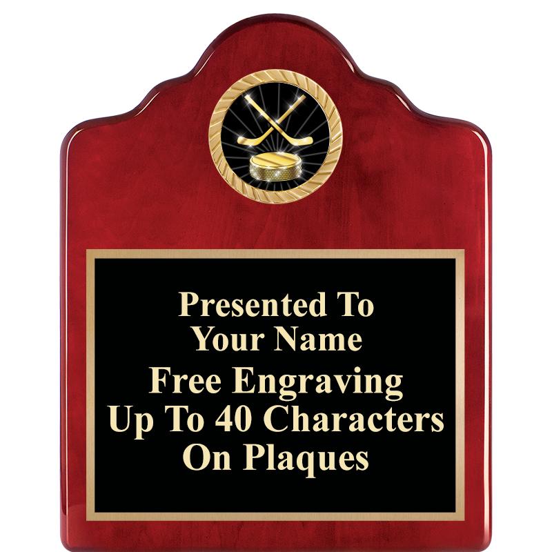 8X10 ROSEWOOD EMBLEM INS PLQ