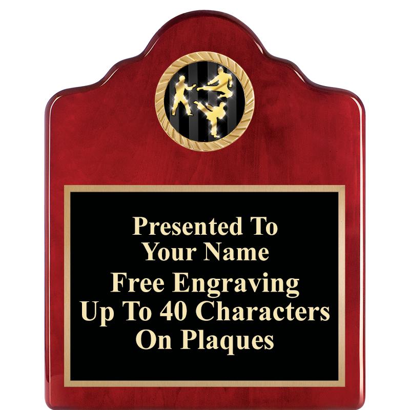 8X10 ROSEWOOD EMBLEM INS PLQ