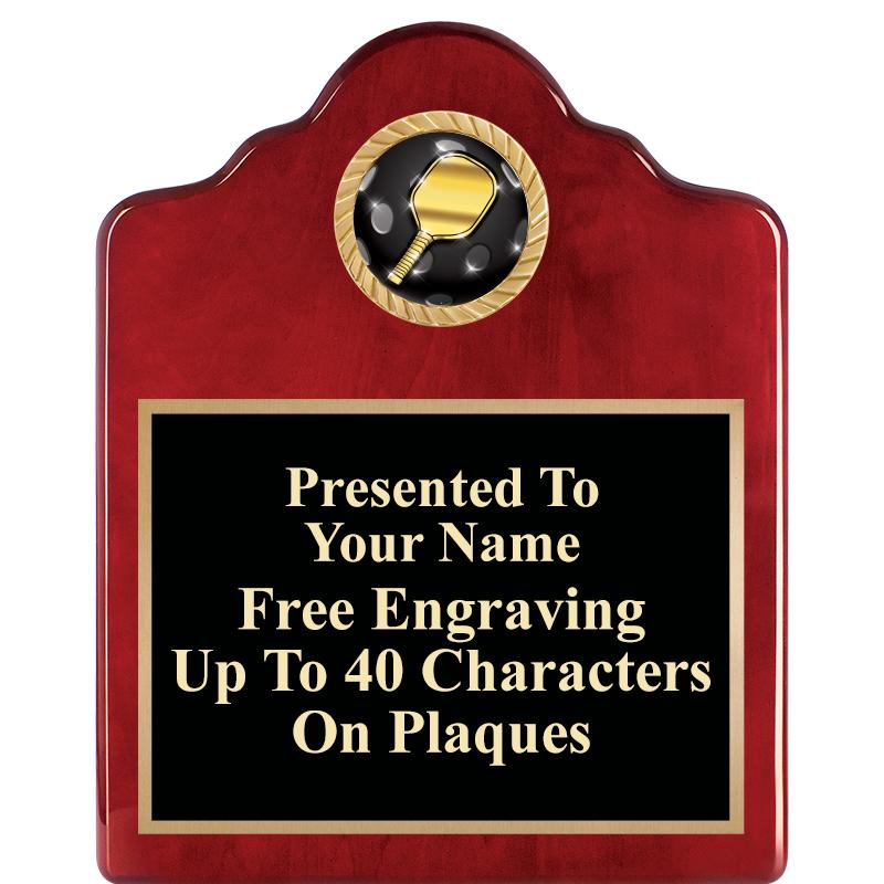 8X10 ROSEWOOD EMBLEM INS PLQ