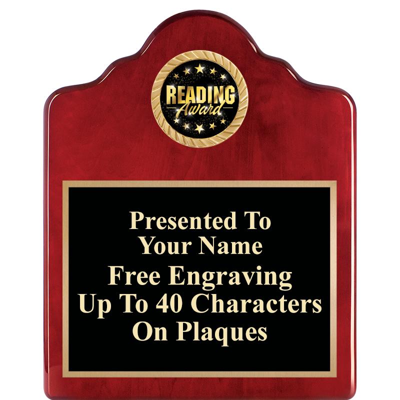 8X10 ROSEWOOD EMBLEM INS PLQ