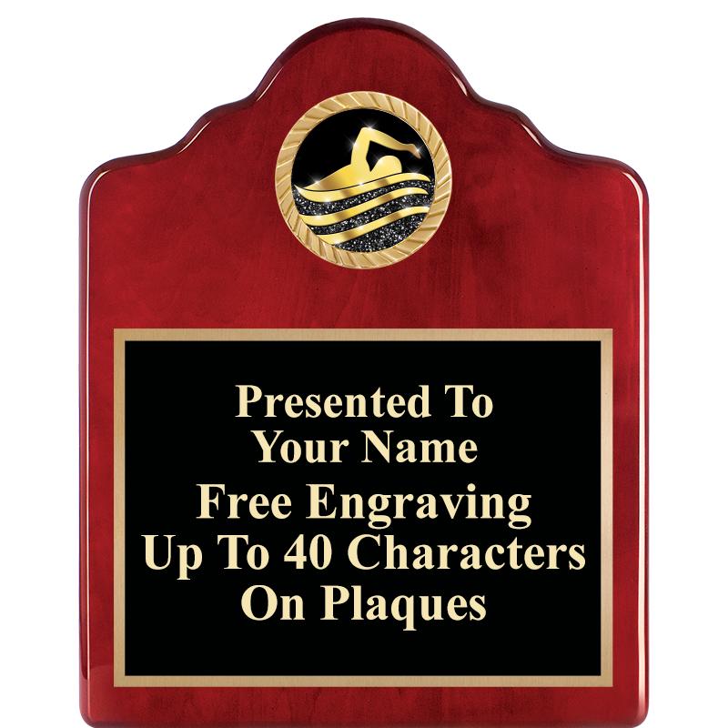 8X10 ROSEWOOD EMBLEM INS PLQ