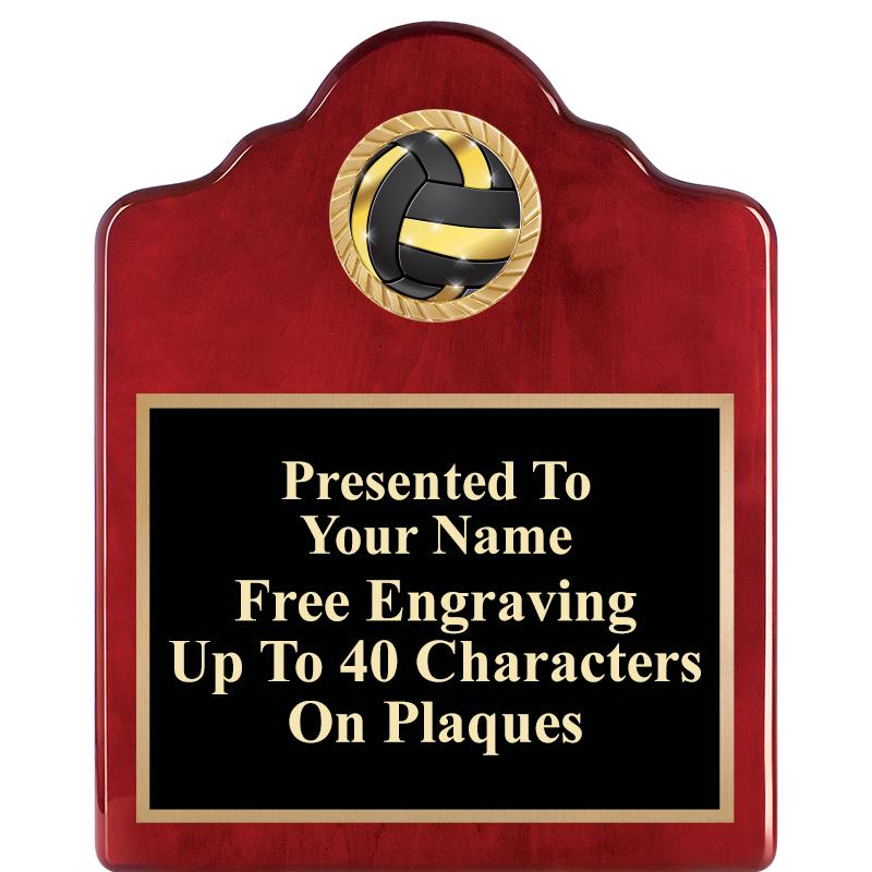 8X10 ROSEWOOD EMBLEM INS PLQ