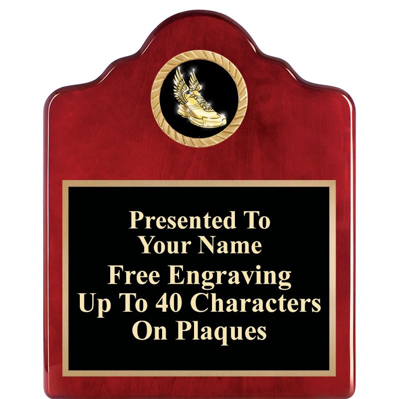 8X10 ROSEWOOD EMBLEM INS PLQ