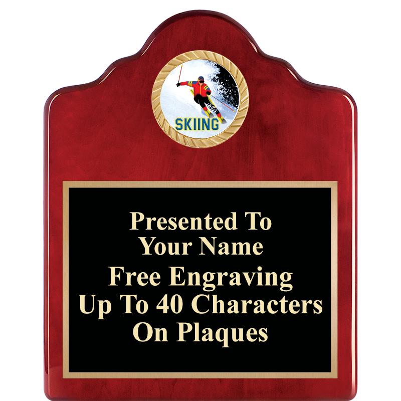 8X10 ROSEWOOD EMBLEM INS PLQ