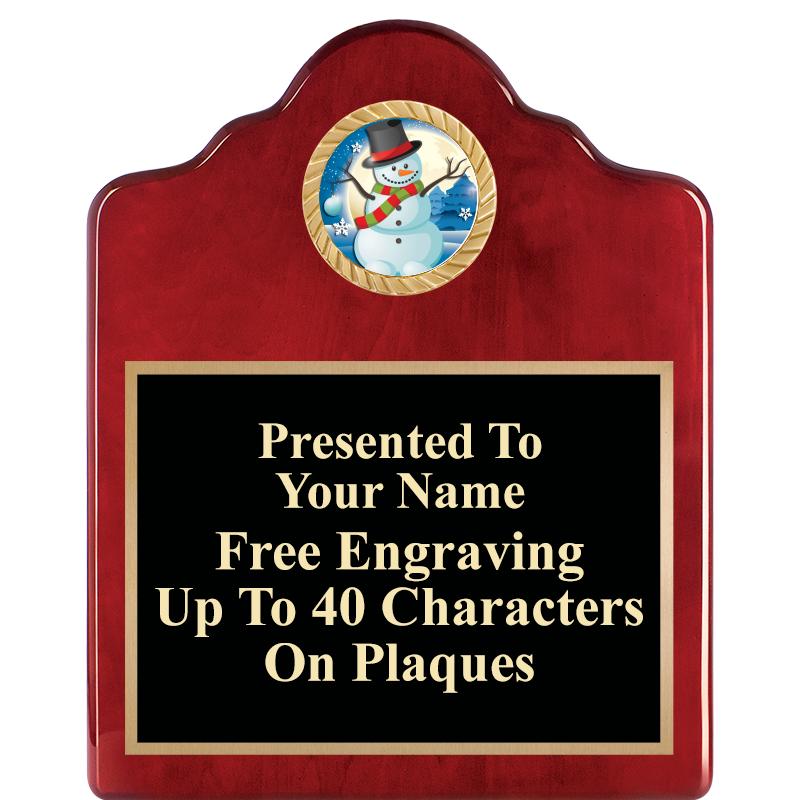 8X10 ROSEWOOD EMBLEM INS PLQ