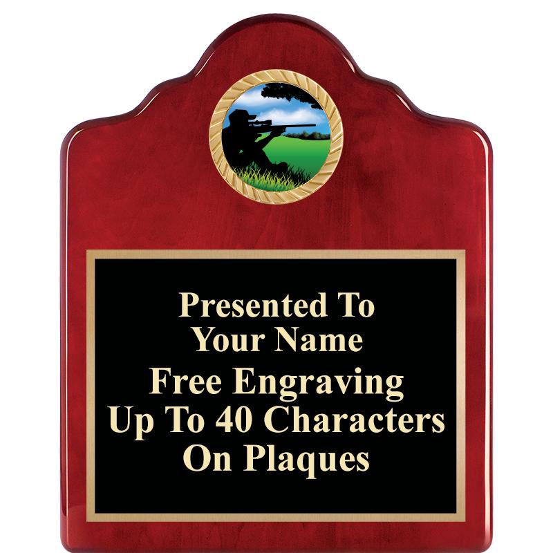 8X10 ROSEWOOD EMBLEM INS PLQ