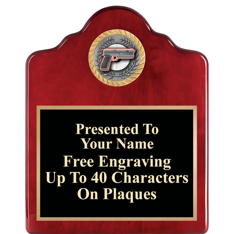 8X10 ROSEWOOD EMBLEM INS PLQ