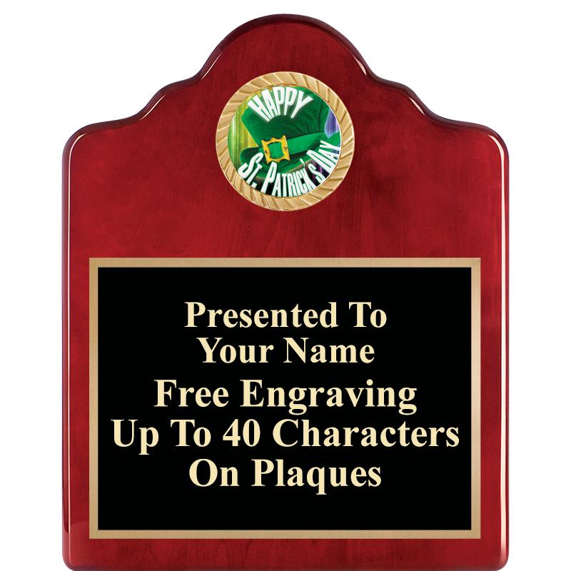 8X10 ROSEWOOD EMBLEM INS PLQ