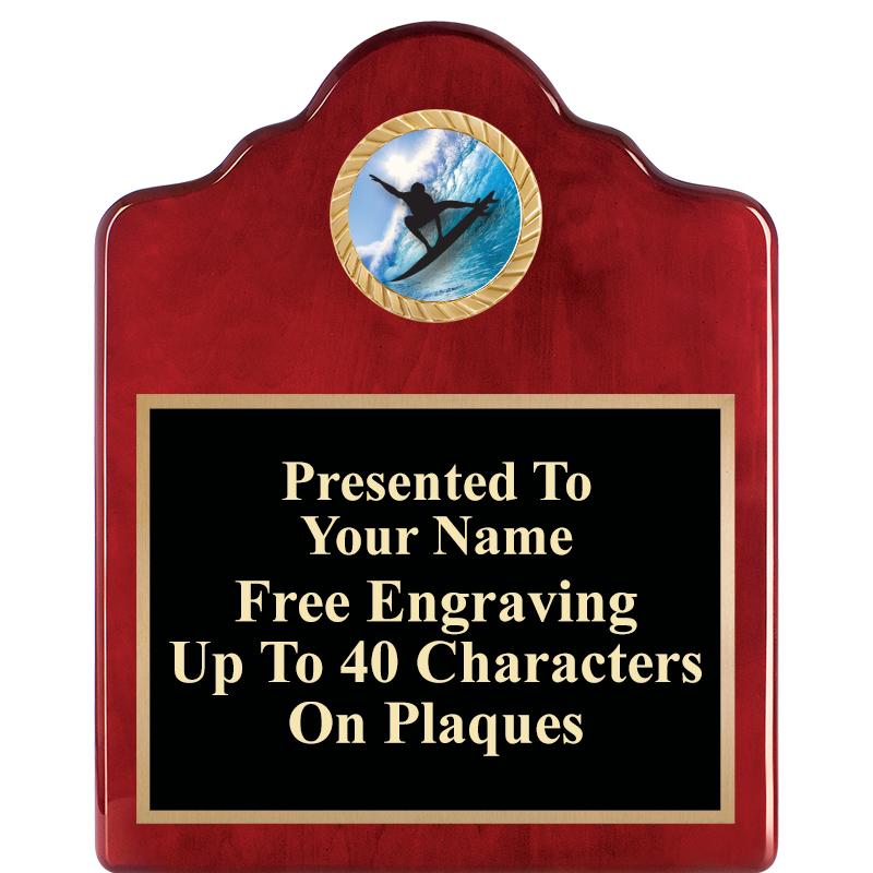 8X10 ROSEWOOD EMBLEM INS PLQ