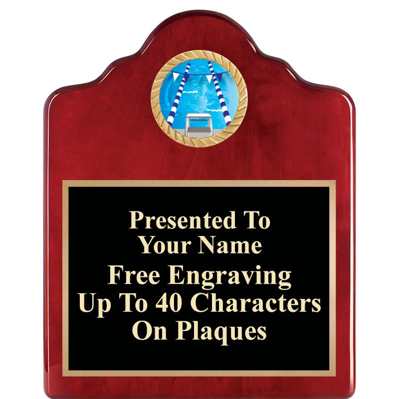 8X10 ROSEWOOD EMBLEM INS PLQ