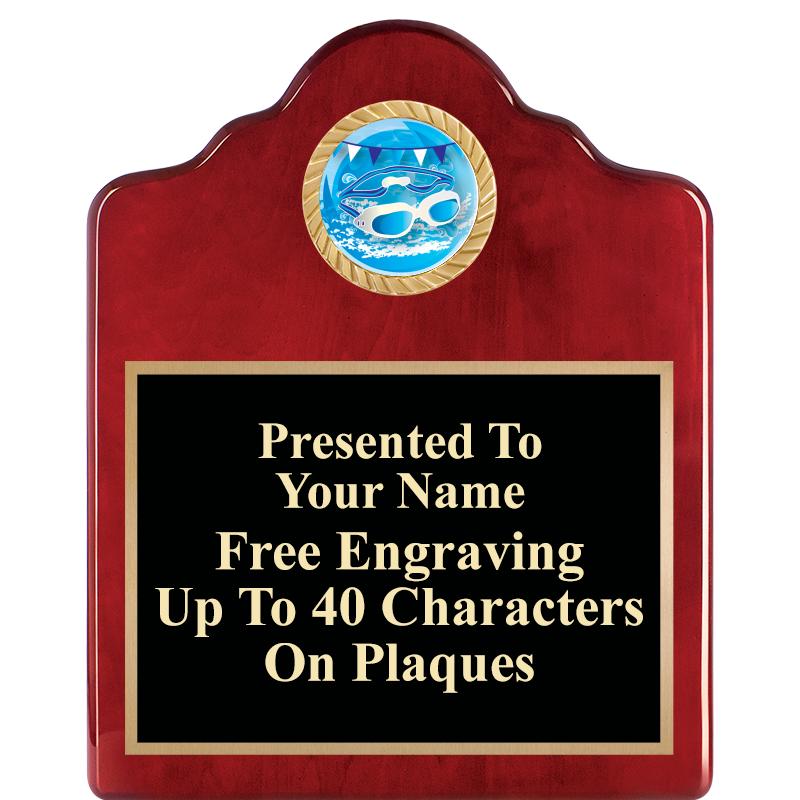 8X10 ROSEWOOD EMBLEM INS PLQ