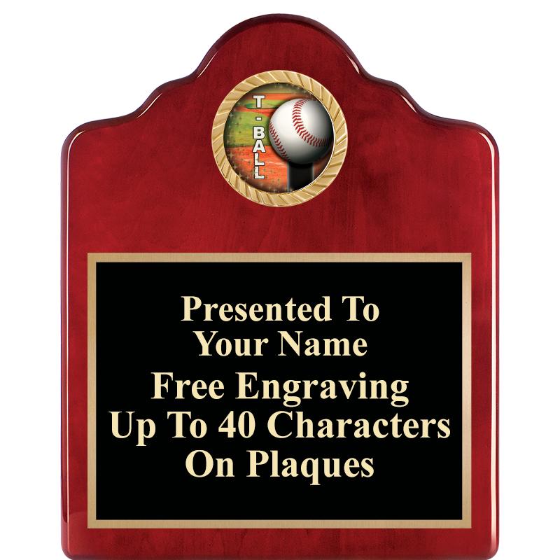 8X10 ROSEWOOD EMBLEM INS PLQ